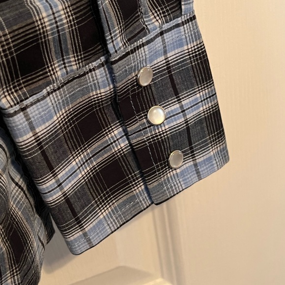 Plains Western Wear Button Down Shirt Xxl Tall - Picture 10 of 11